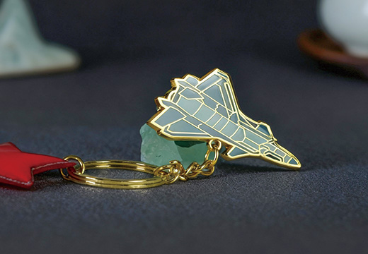 航空金属钥匙扣挂件定制