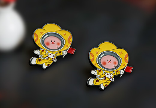 太空人金属徽章定制