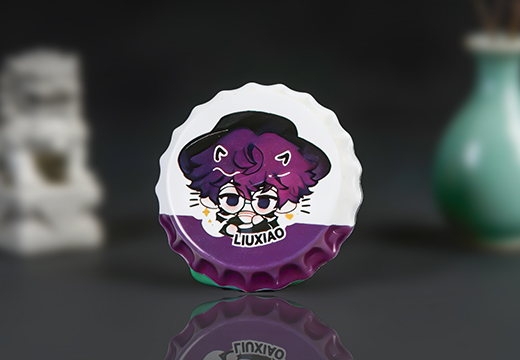 啤酒盖子马口铁徽章定制