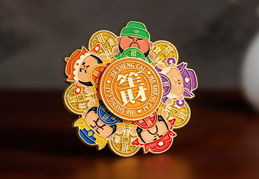 旋转金属烤漆冰箱贴定制