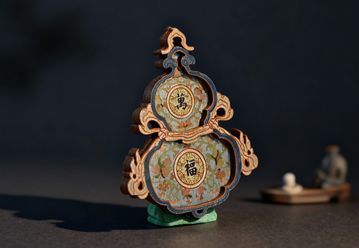 葫芦木质冰箱贴定制