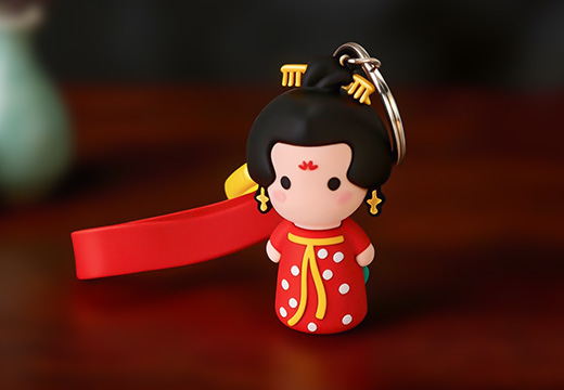 人物软胶钥匙扣定制