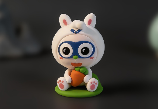 兔子PVC公仔摆件定制
